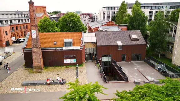 Die Zinnschmelze in Hamburg.