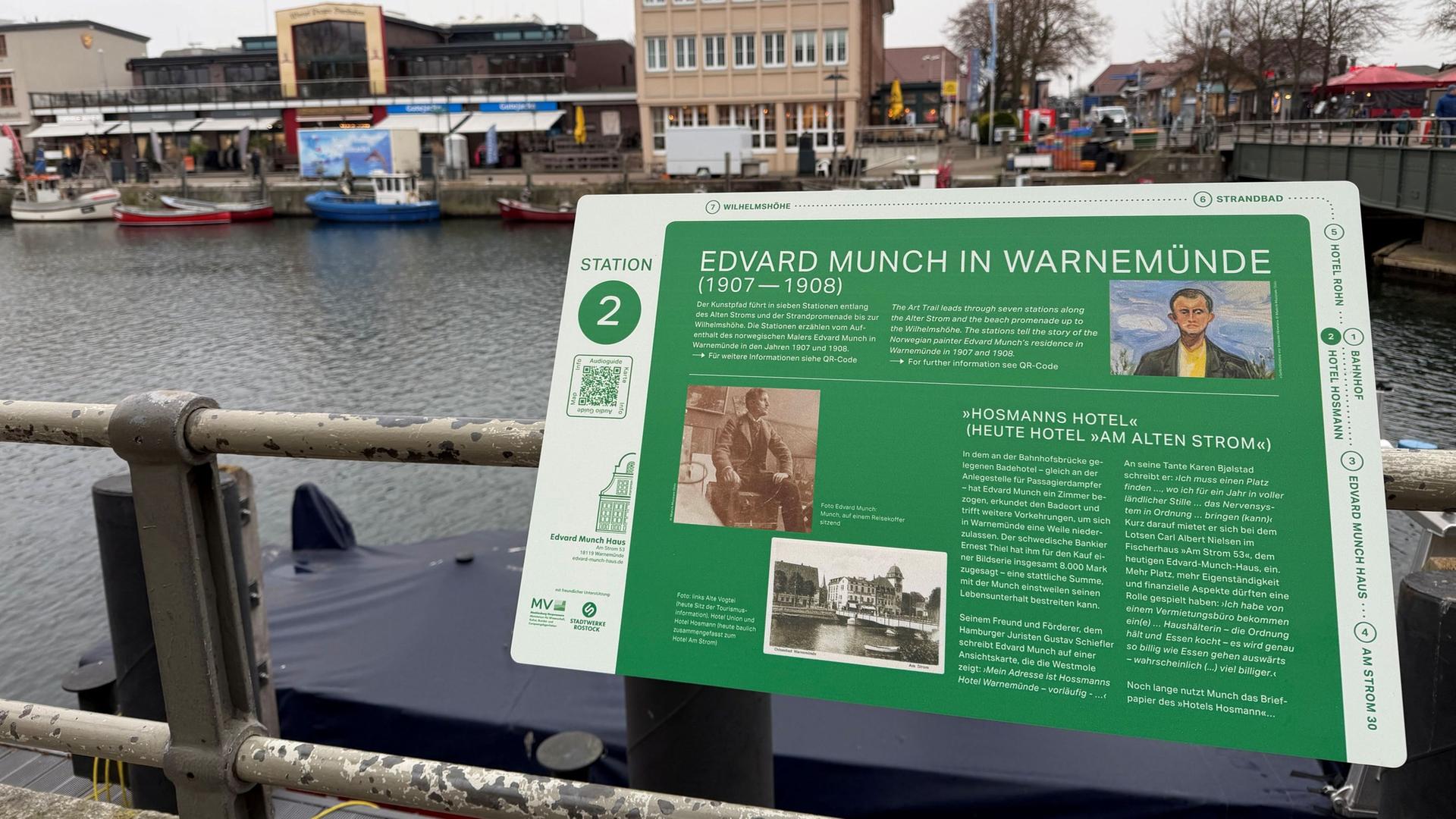 Warnemünde: Kunstpfad zu Edward Munch eröffnet
