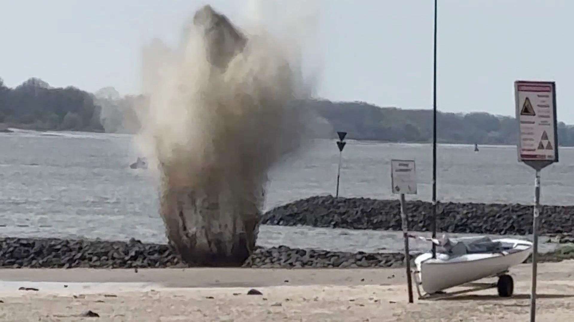 Fund am Falkensteiner Ufer in Hamburg: Hochexplosive Pikrinsäure gesprengt