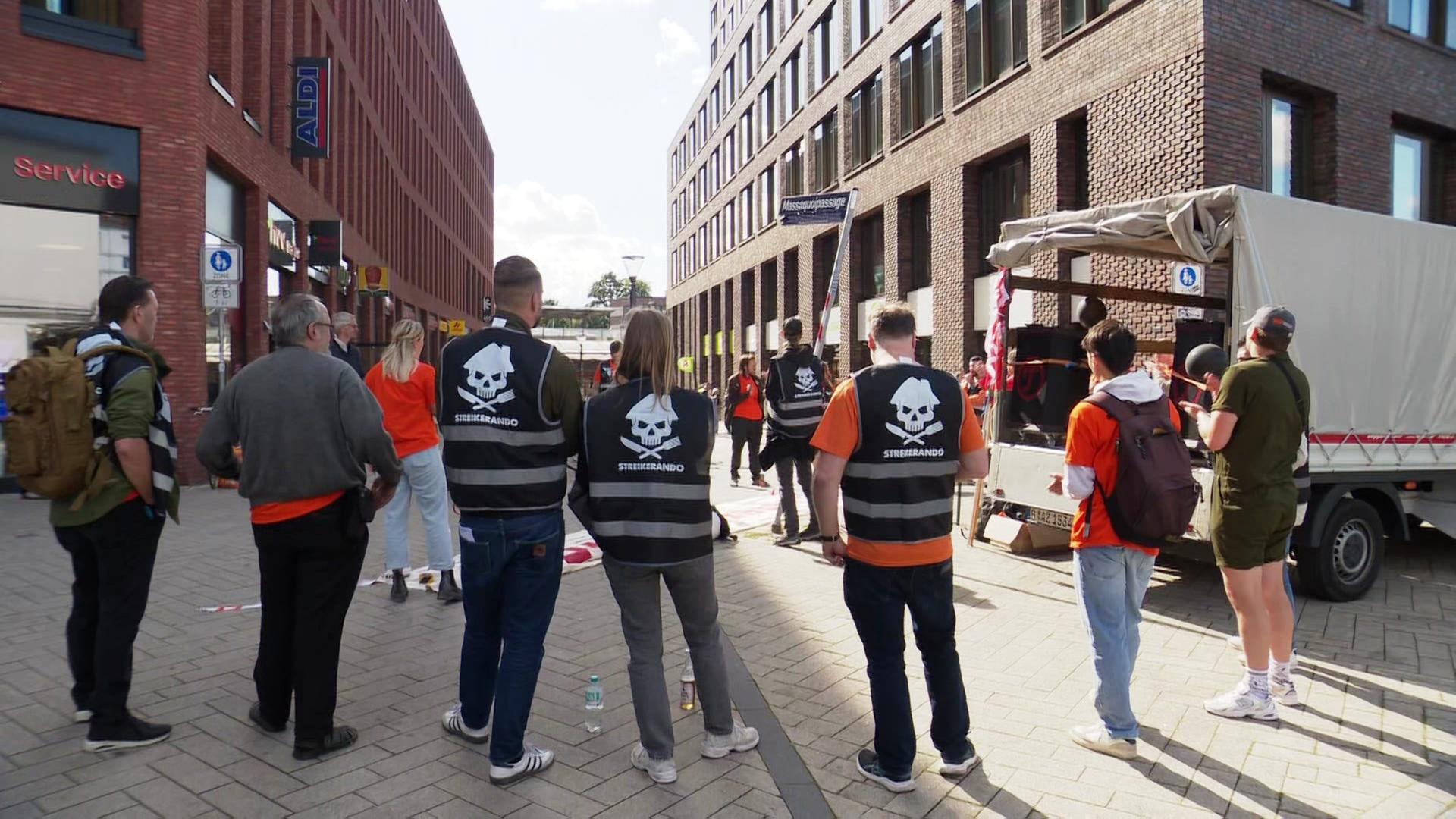 Lieferando-Fahrer demonstrieren erneut in Hamburg