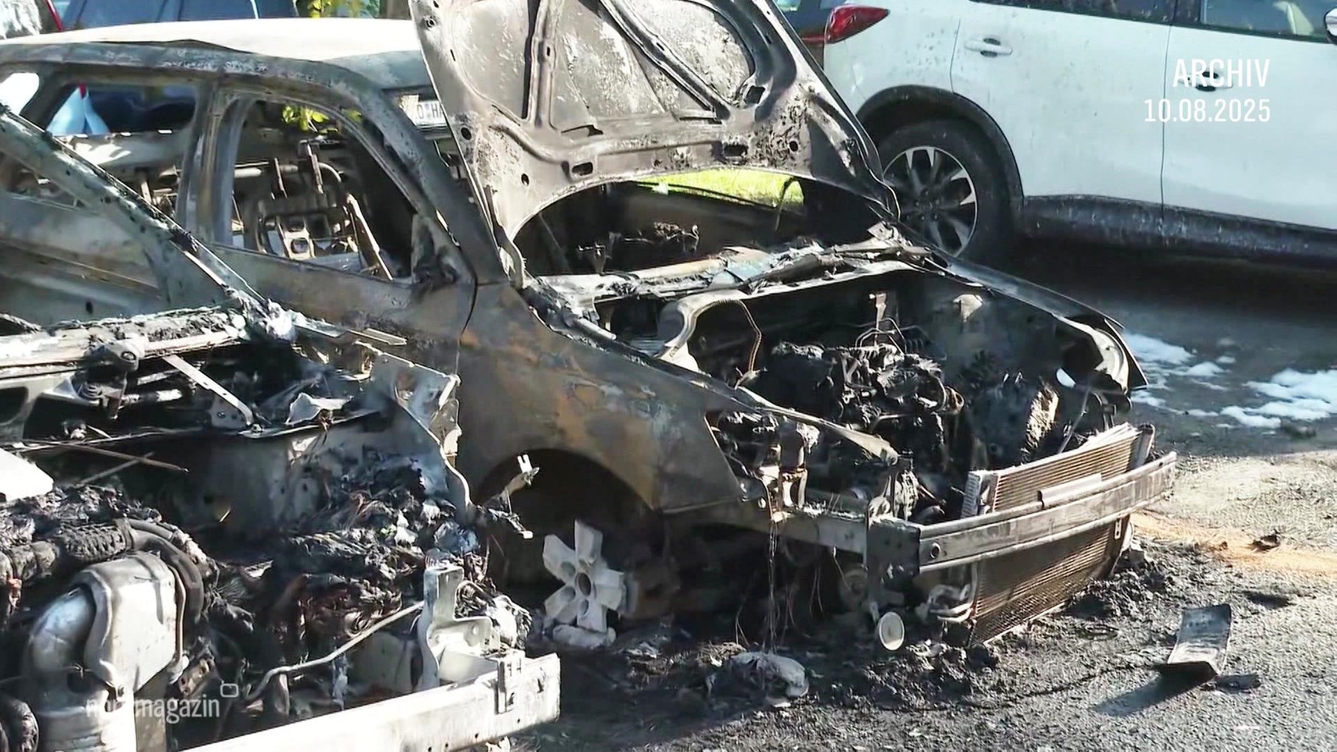 Brennende Autos in Rostock - Tatverdächtiger ermittelt