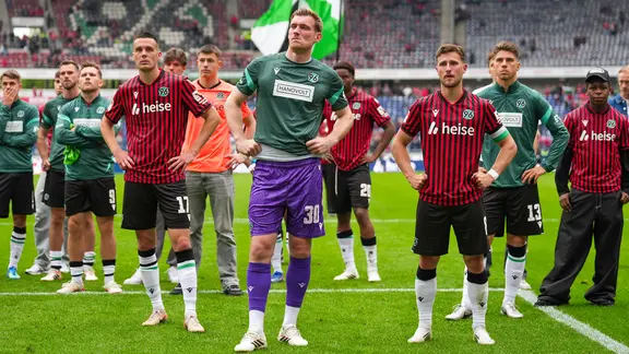 Hannovers Spieler sind enttäuscht