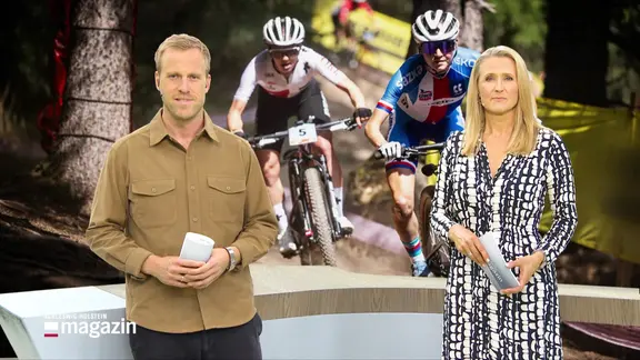 Henrik Hanses und Gabi Lüeße moderieren das Schleswig-Holstein Magazin.