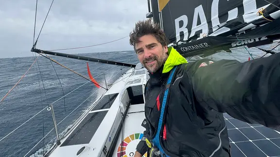 Boris Herrmann an Bord der Malizia - Seaexplorer