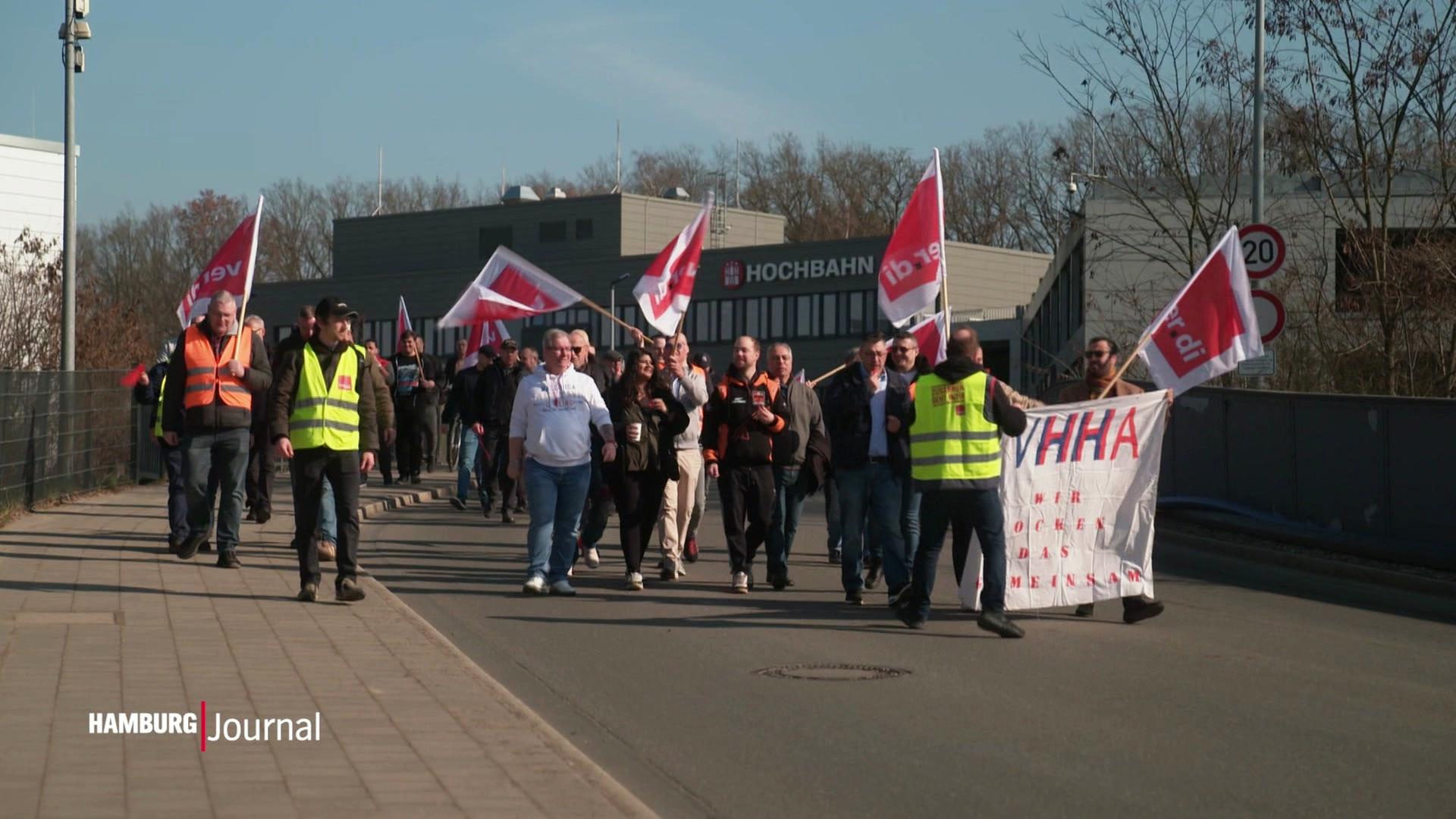 Warnstreik: Kein U-Bahn- und Busbetrieb bei der Hochbahn