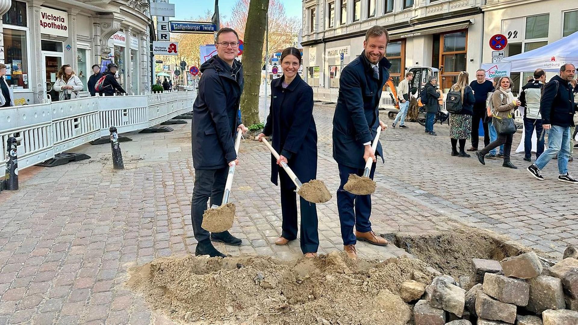 Baustart für autoarmen Stadtteilkern in Ottensen