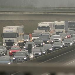 Stau auf der Autobahn.