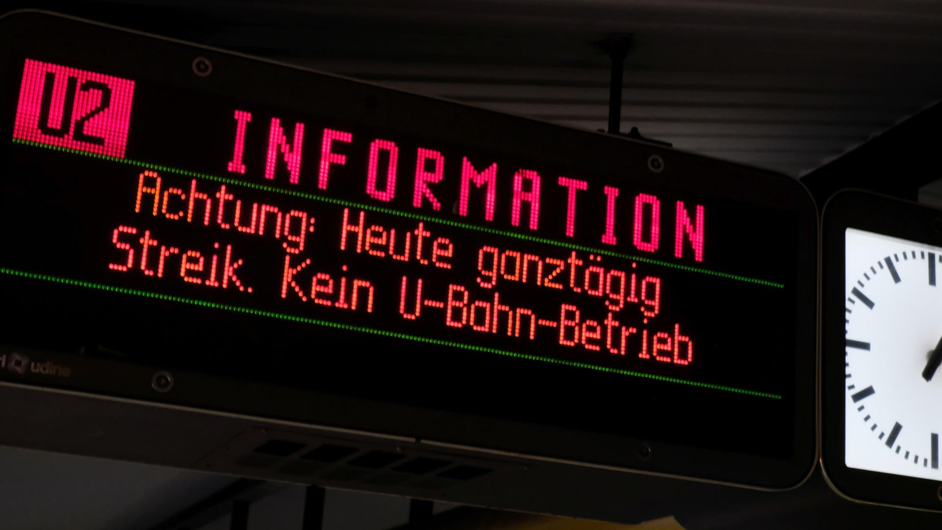 Heute erneuter Warnstreik bei der Hamburger Hochbahn