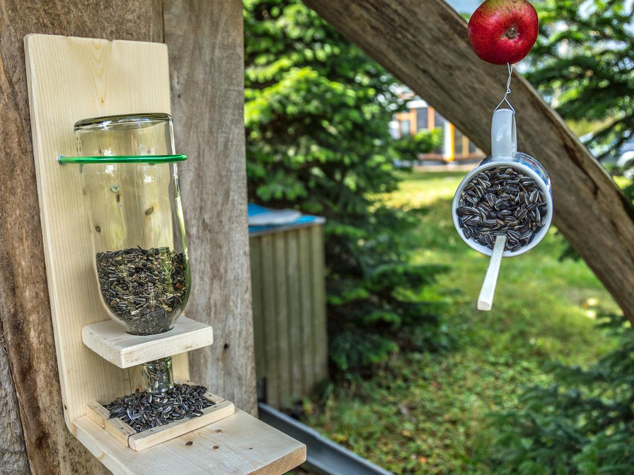Futterstation fr Vgel selbst bauen