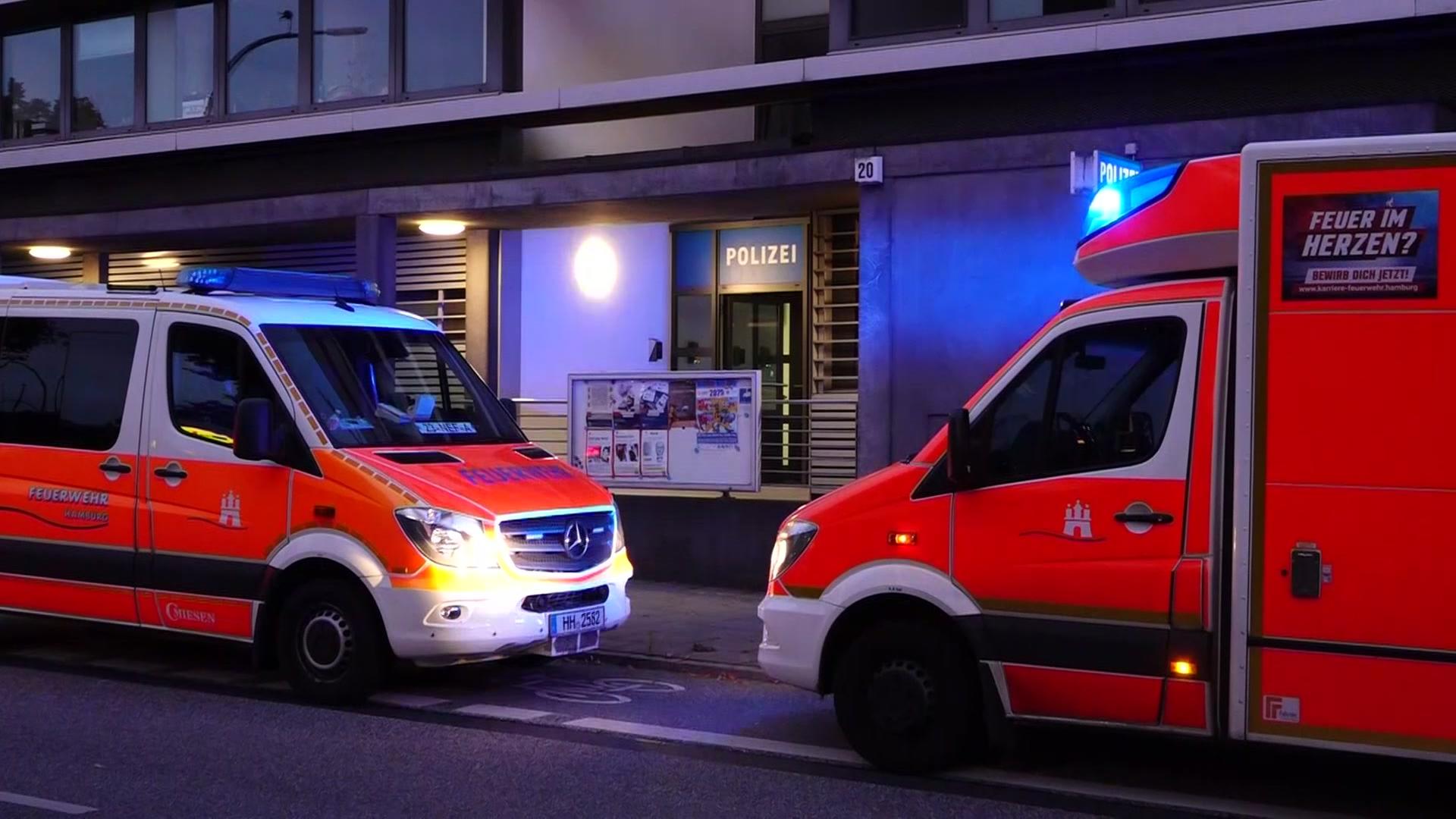Mann randaliert auf Polizeiwache in Hamburg-Hamm und stirbt