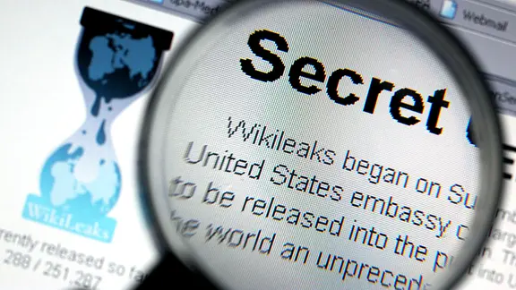 Die Website von Wikileaks