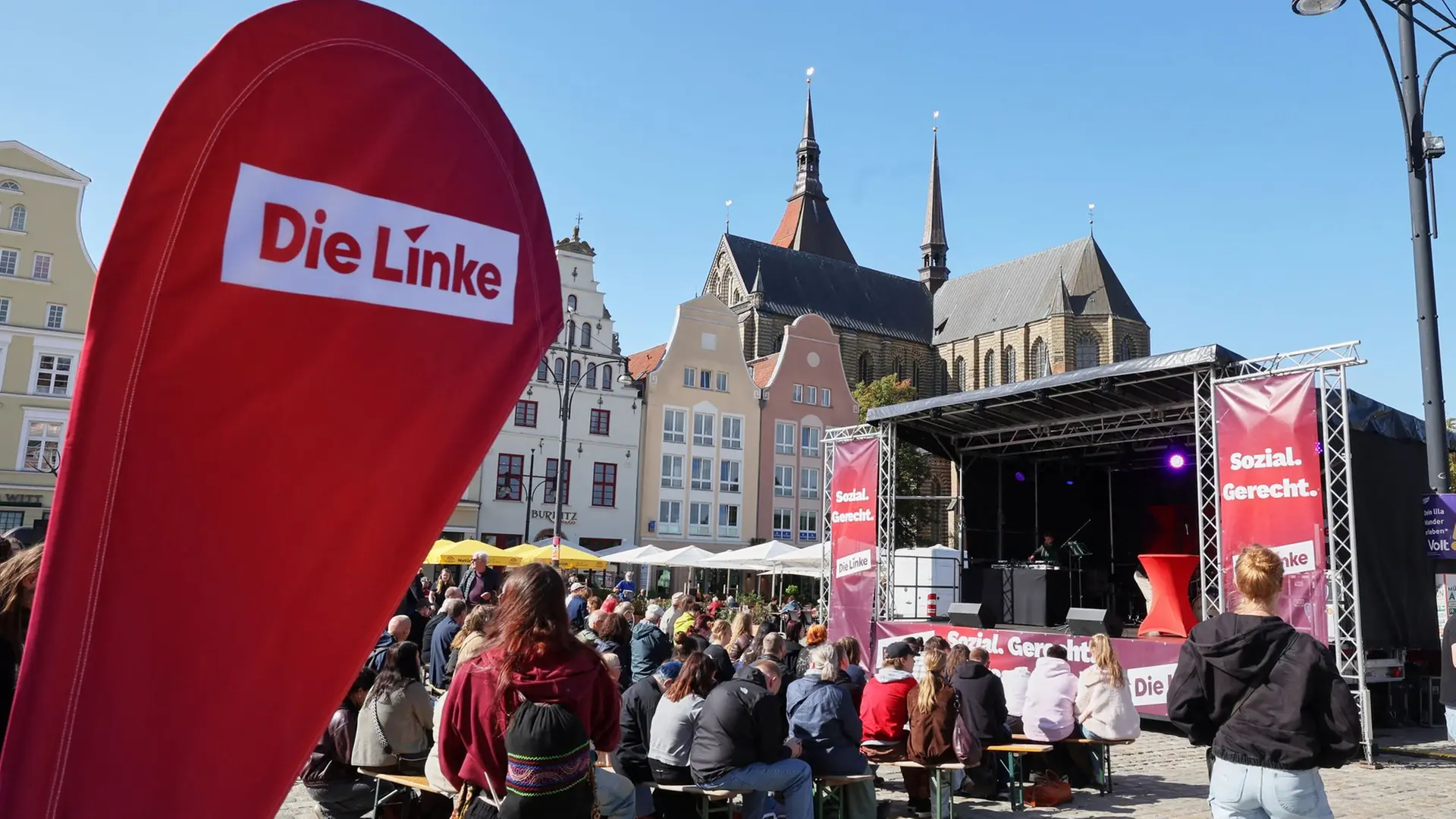 Wahlkampf-Finale der Linken: Breitseite gegen Schwesig
