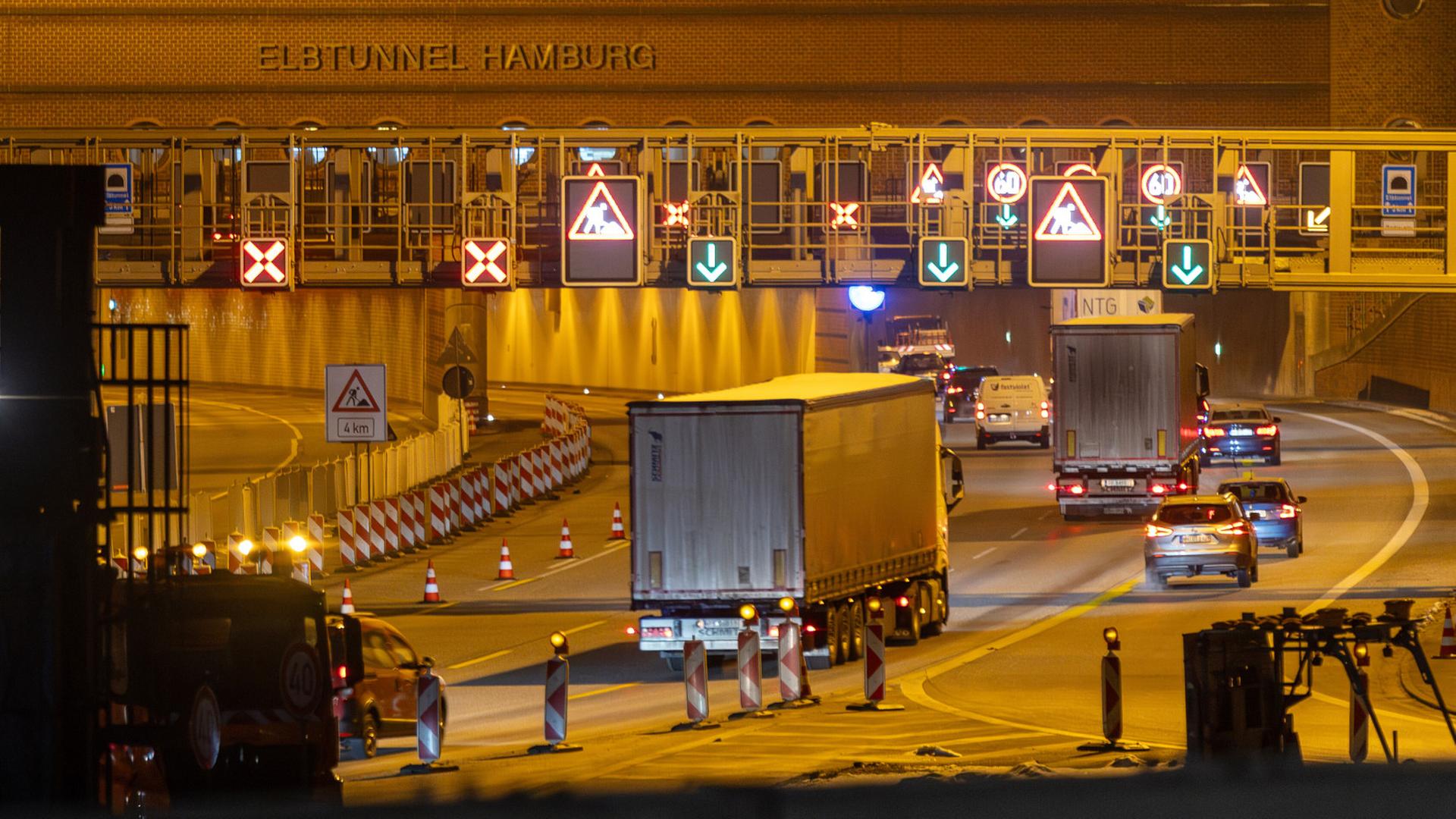 Hamburger Elbtunnel: A7-Sperrung beendet – heute Warnstreik