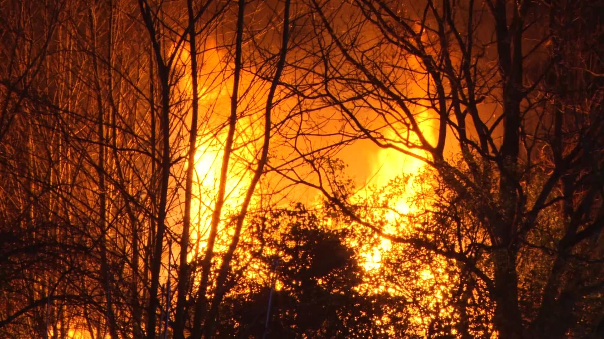 Brand in leerstehendem Haus in Langenhorn