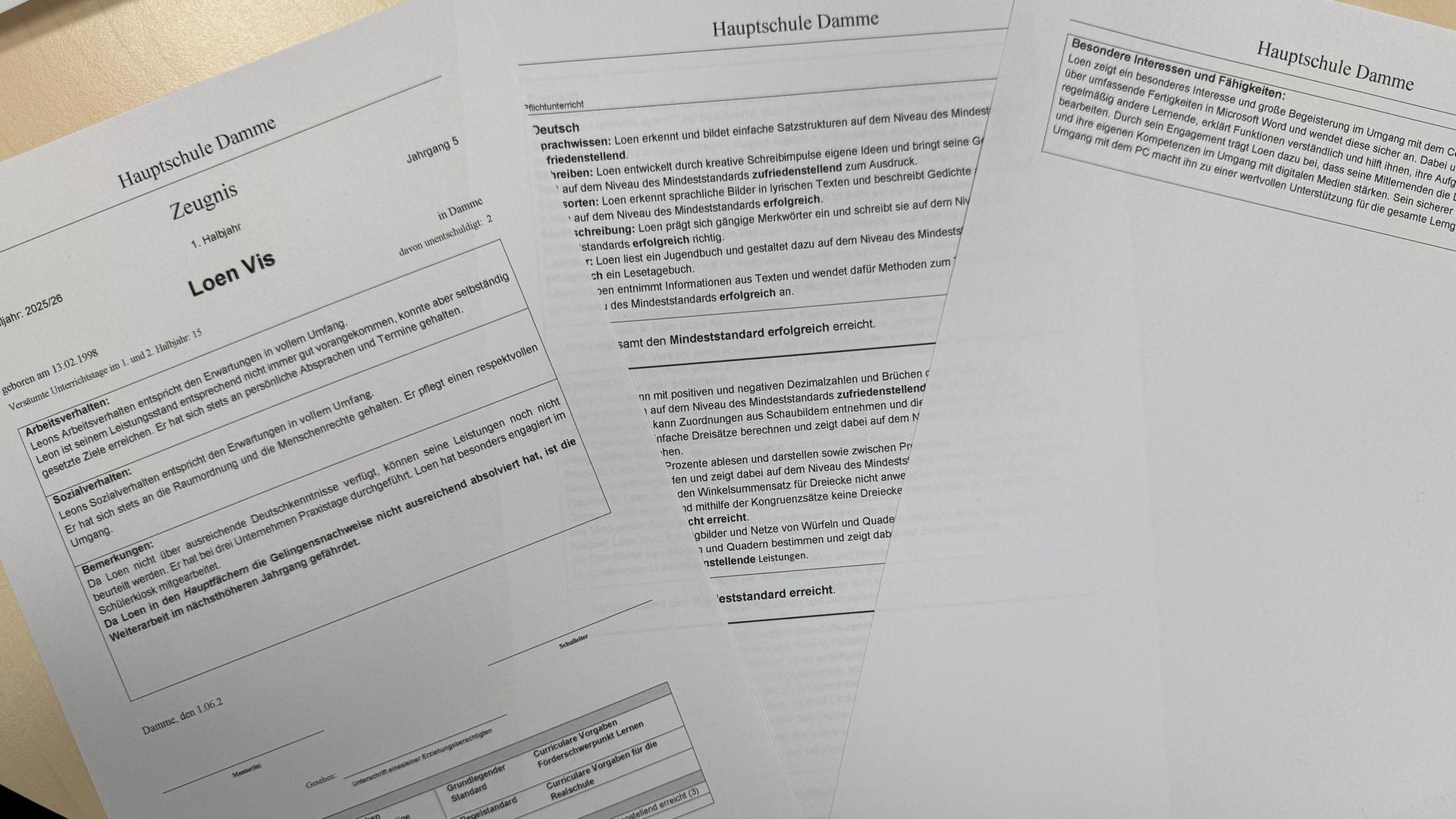 Falsche Schulzeugnisse: Fehler bei Notenvergabe schon vor zehn Jahren