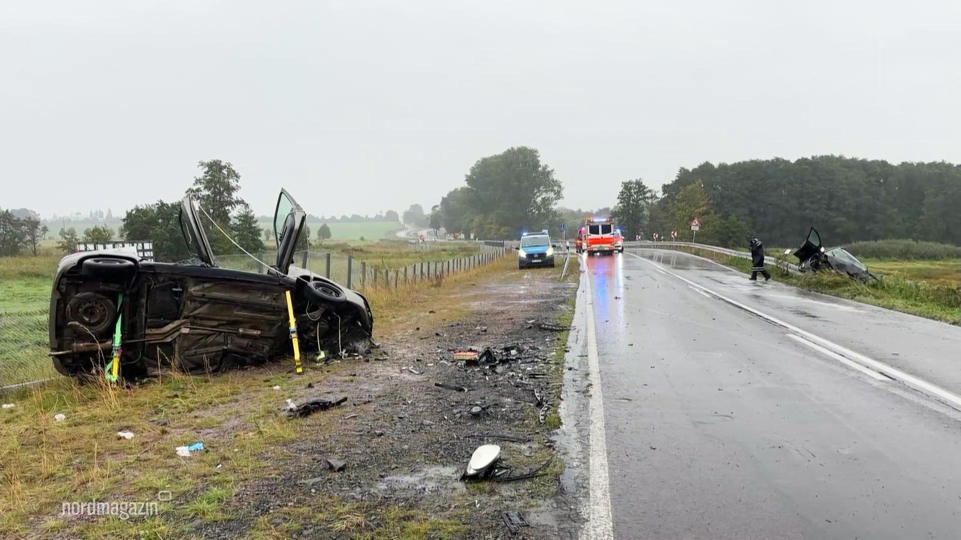 Schwerer Unfall auf der B111 bei Wolgast