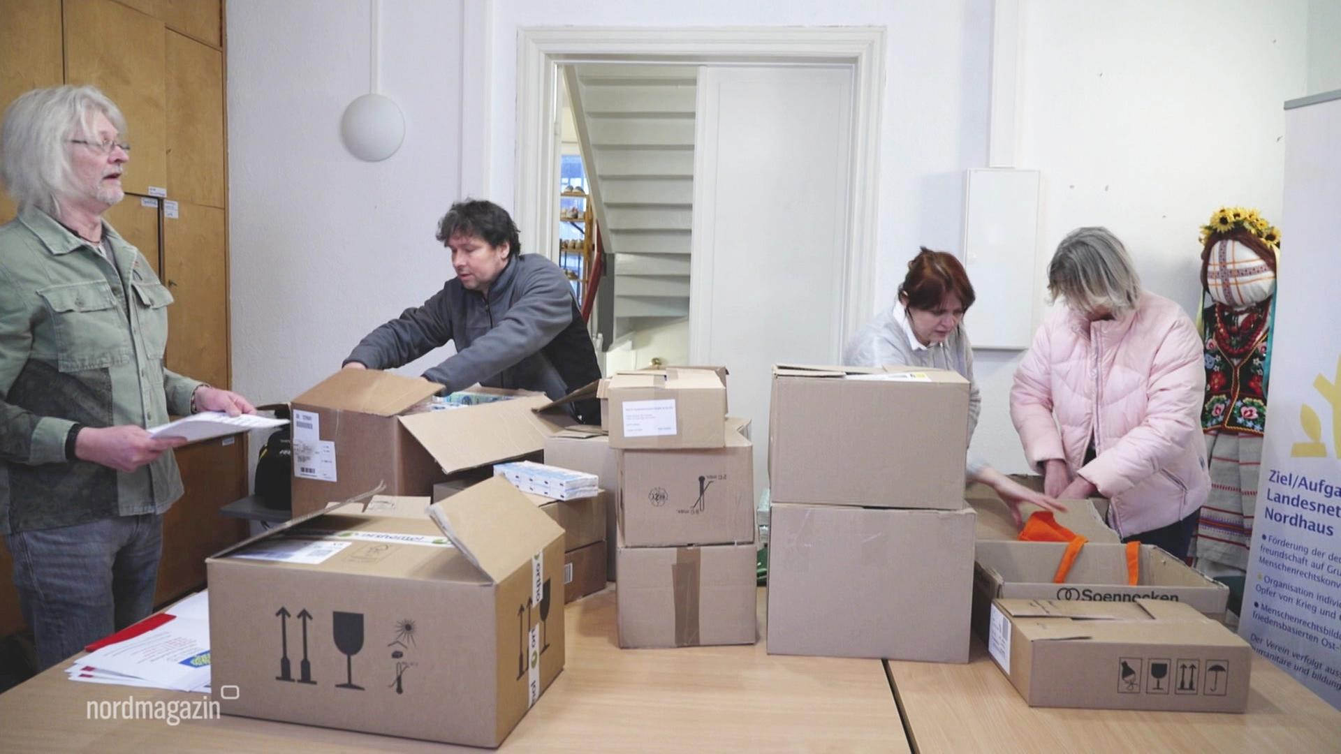 Geld und Spenden für die Menschen in der Ukraine