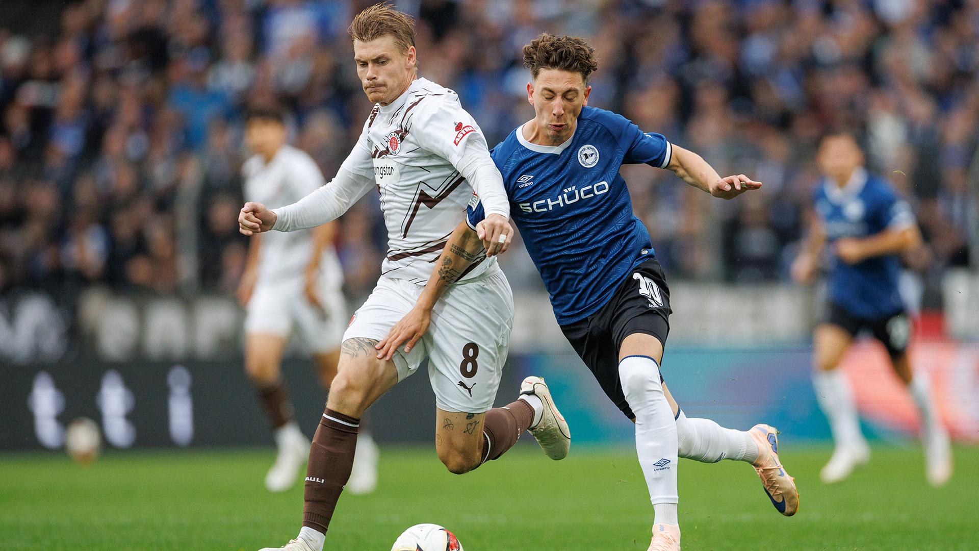 2. Liga: St. Pauli zeigt in Bielefeld Moral, bleibt aber sieglos