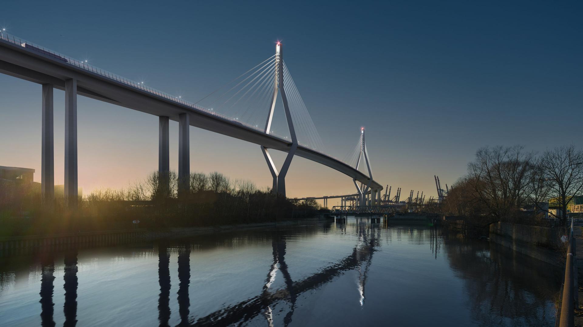 Müssen Hafenfirmen für neue Köhlbrandbrücke weichen?