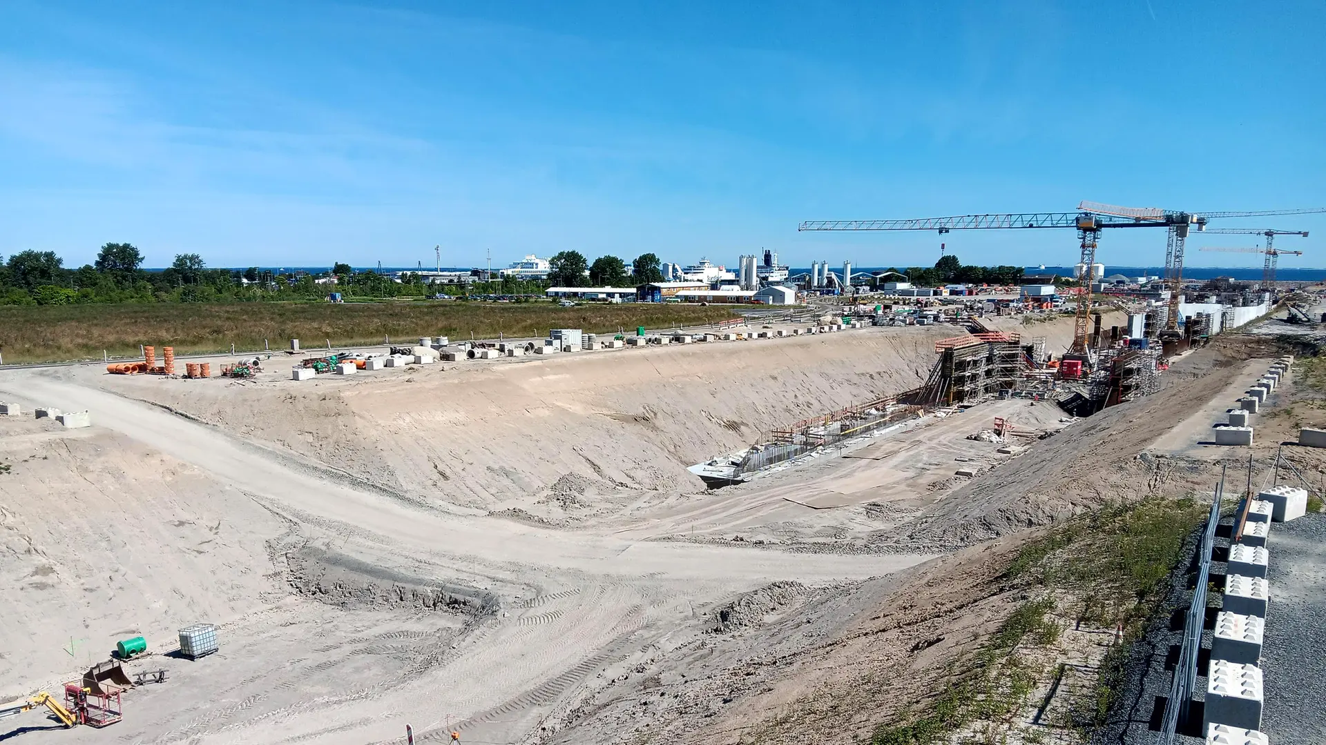 Le ministre des Transports allemand visite le chantier du tunnel du Fehmarn Belt