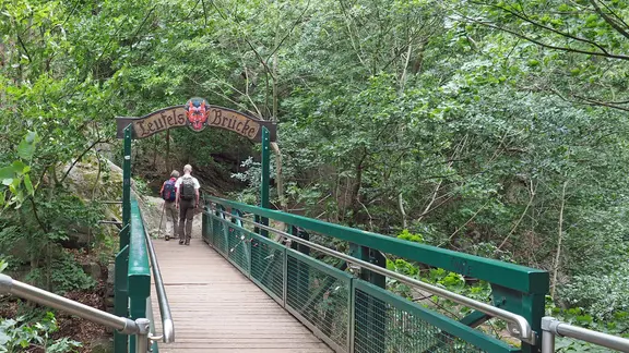 Die Teufelsbrücke im Bodetal bei Thale.