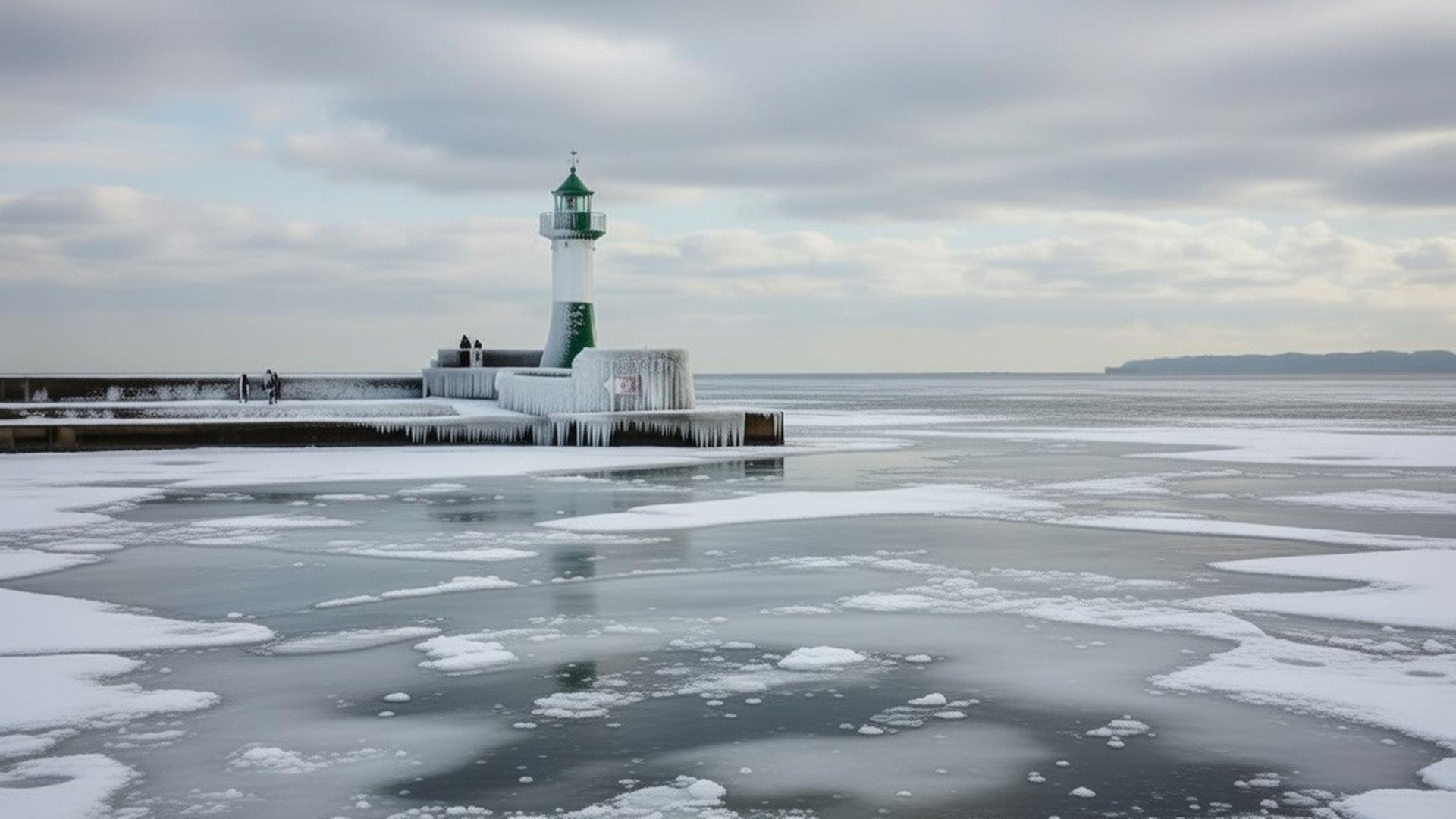 Ostsee vor Rügen: Warnung vor dem Betreten von Eisflächen