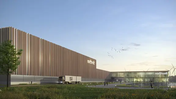 Northvolt Visualisierung der Fabrik in Heide.