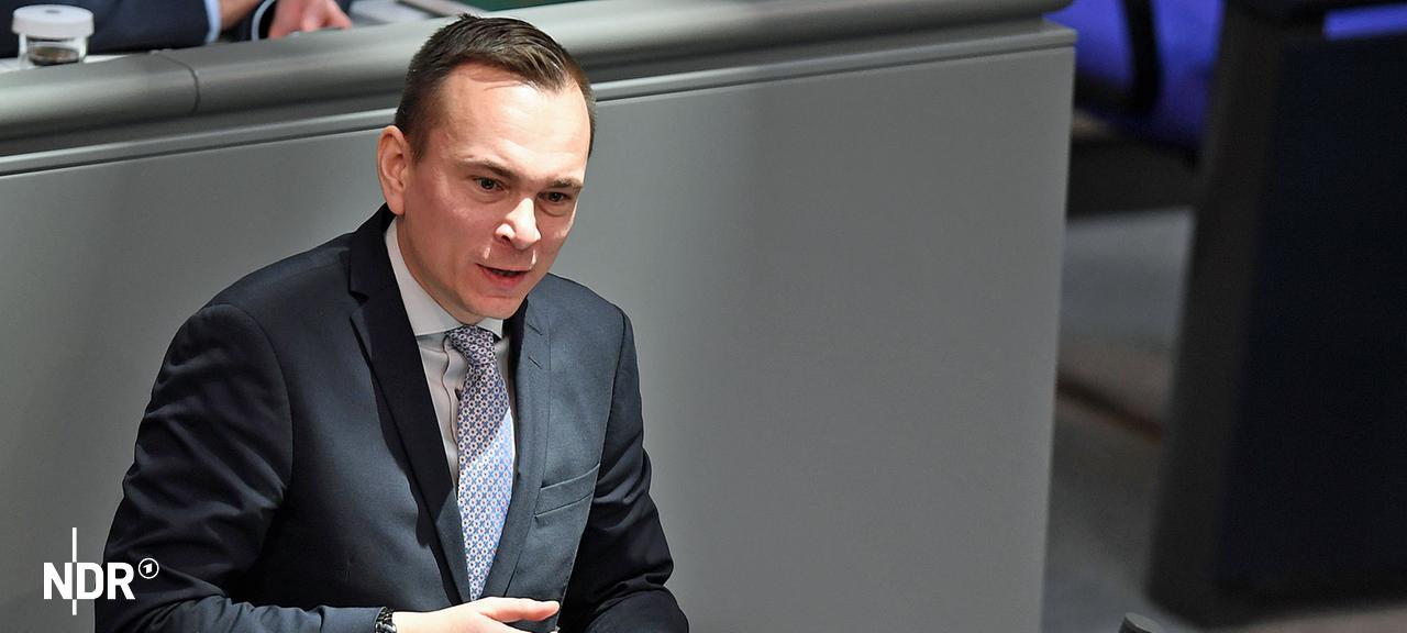 Johannes Arlt (SPD) bei einer Rede im Bundestag.