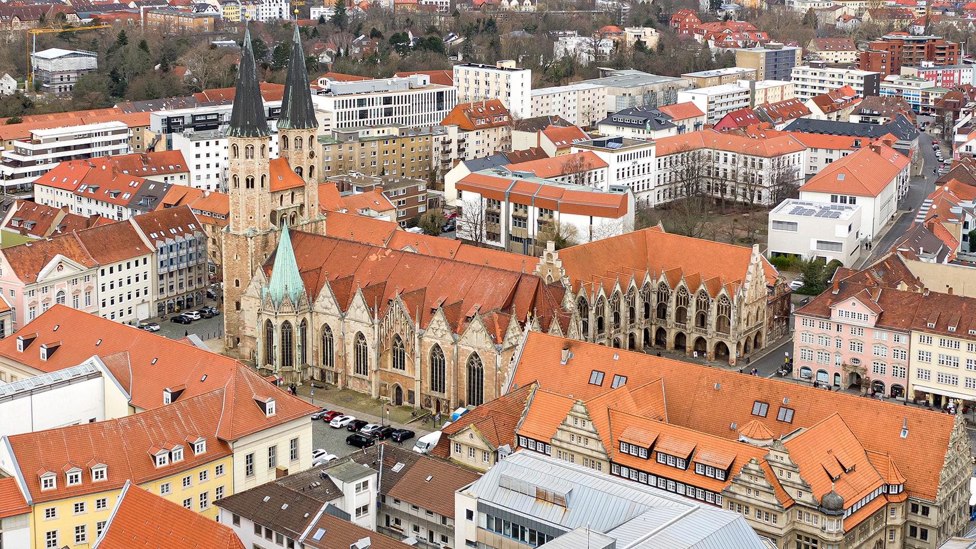 St. Martini in Braunschweig aus der Luft aufgenommen. | Arne Müseler, Arne Müseler