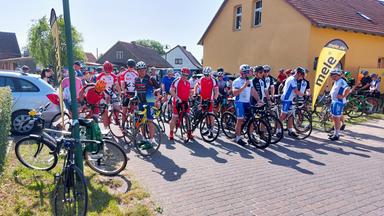Start der Tour "Rad am Haff" 2025.