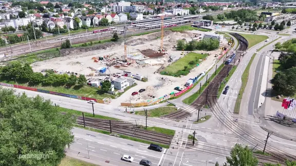 Blick auf einer größere Baustelle