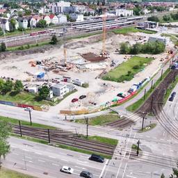 Blick auf einer größere Baustelle