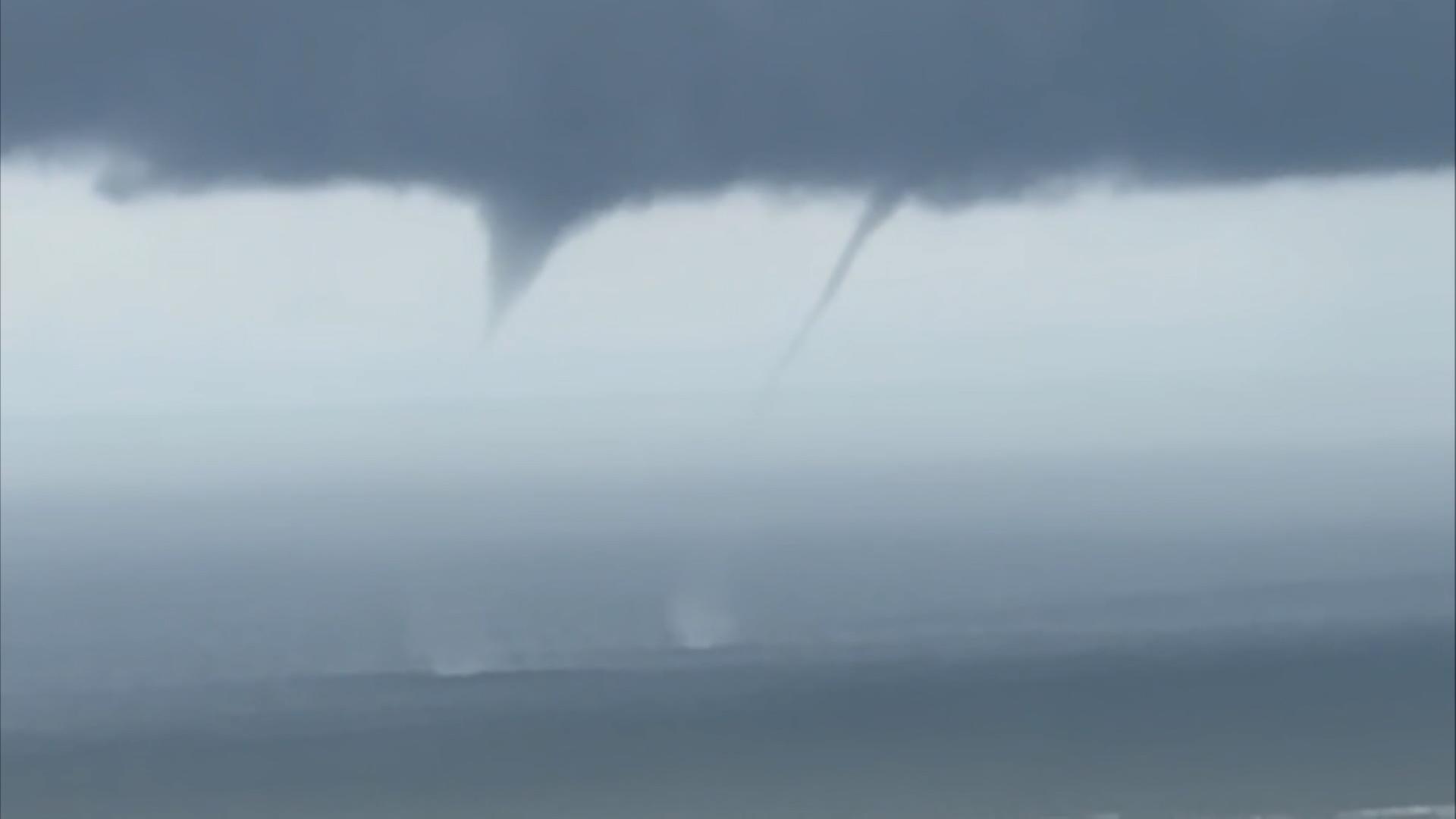 Tornados auf der Nordsee: Zwei Windhosen bei Norderney gesichtet