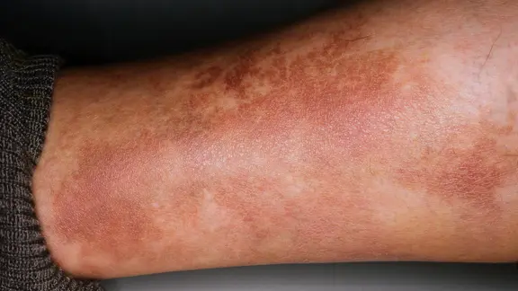 Erysipel am Unterschenkel | picture-alliance / OKAPIA KG, Ge Erysipel