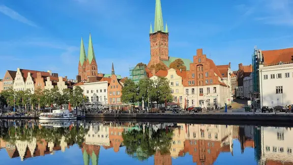 Die Lübecker Altstadt.