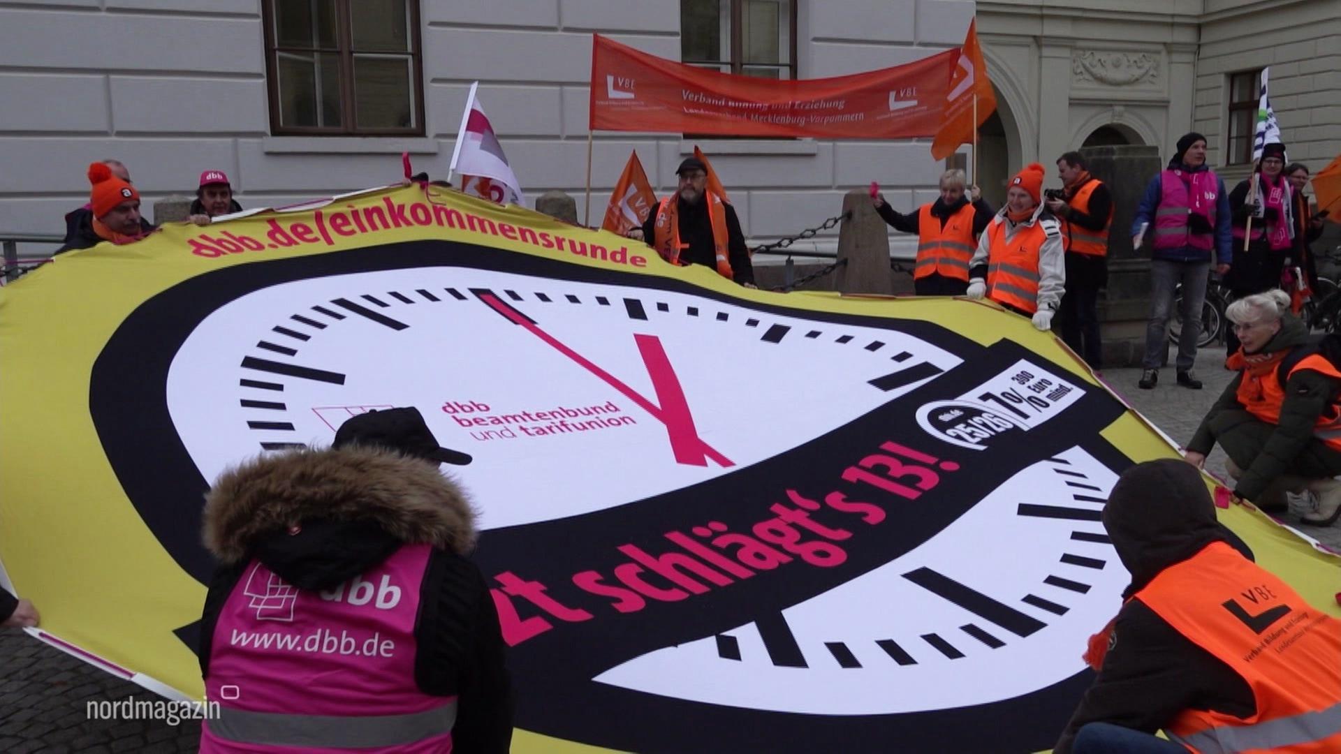 Sieben Prozent mehr Lohn im öffentlichen Dienst in MV gefordert