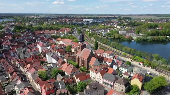 Luftaufnahme von Waren