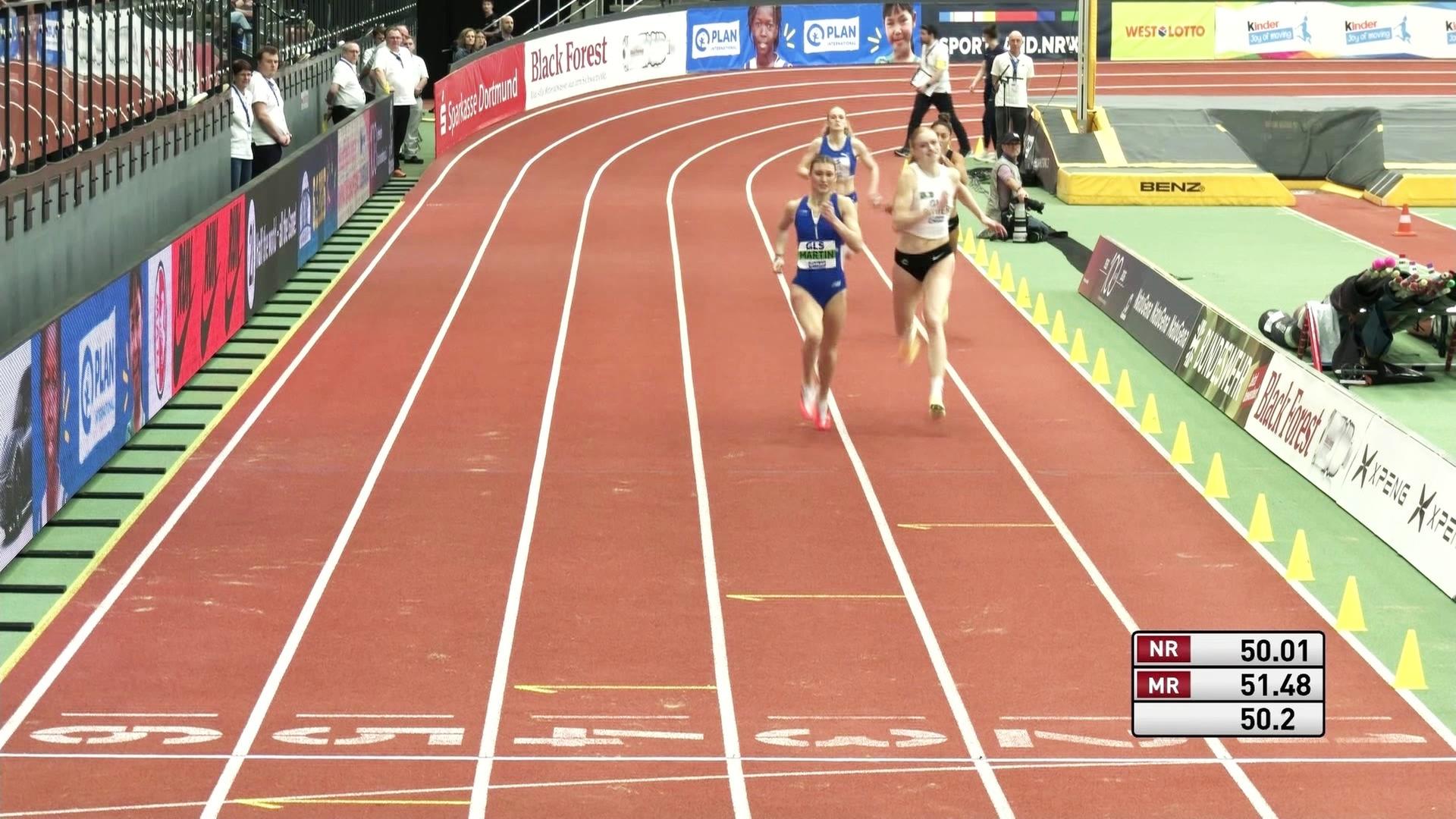 Johanna Martin ist Deutsche Hallenmeisterin über 400 Meter