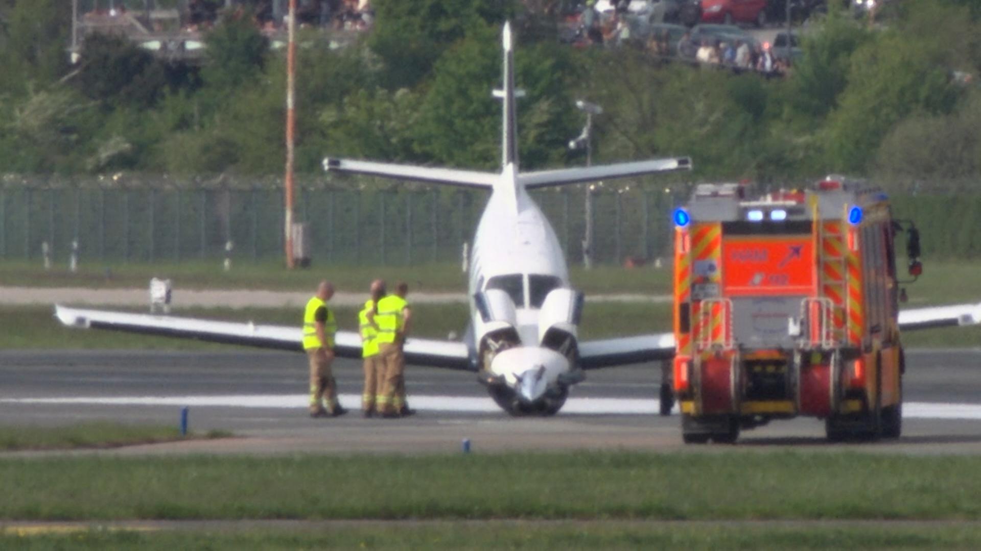 Nach Bruchlandung: Hamburger Flughafen wieder freigegeben