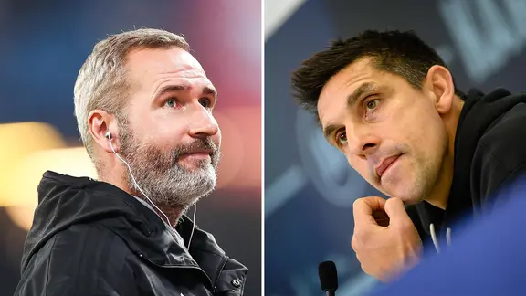 Eine Collage der Fussballtrainer Marcel Rapp und Tim Walter | picture alliance GES/Helge Prang | Helge Prang, Christian Charisius Eine Collage der Fussballtrainer Marcel Rapp und Tim Walter