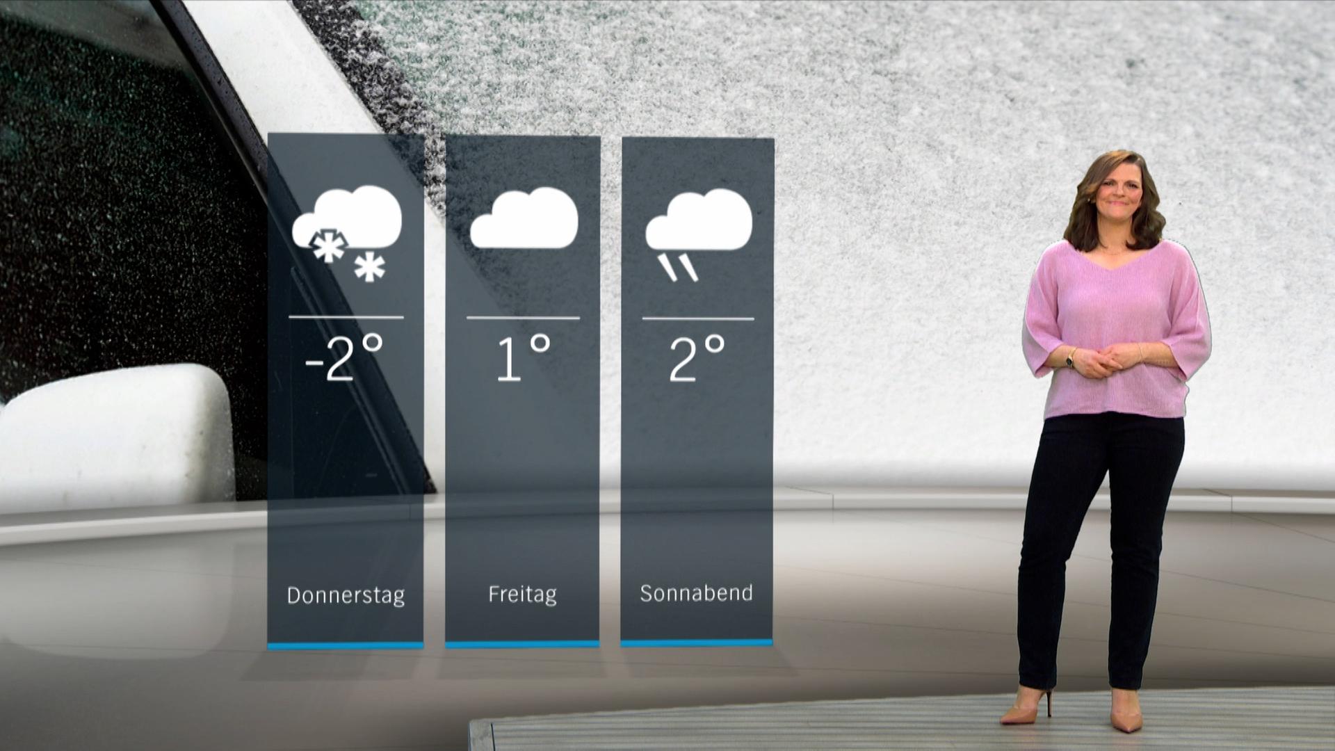 NDR Schleswig-Holstein Moderatorin Doreen Pelz mit der Wettervorhersage. | NDR