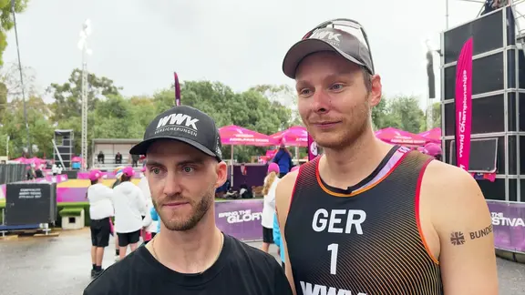 Die Beachvolleyballer Nils Ehlers und Clemens Wickler | Screenshot Die Beachvolleyballer Nils Ehlers und Clemens Wickler