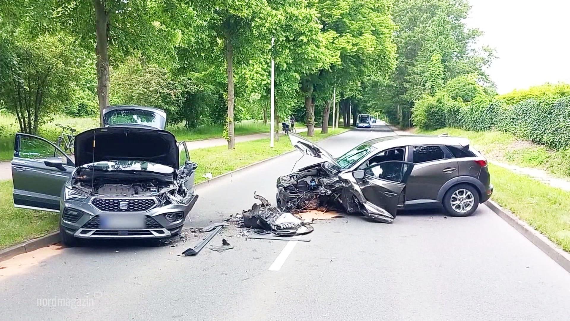 Rostock: Schwerer Verkehrsunfall in Dierkow