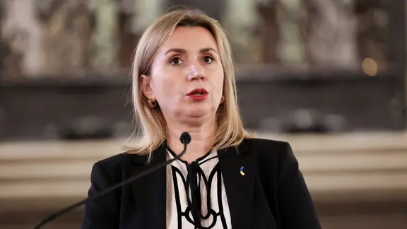 Iryna Tybinka, Generalkonsulin der Ukraine in Hamburg. (Archivbild)