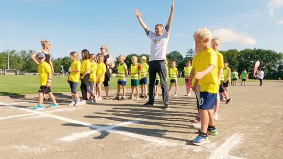 Rennen für das Sportabzeichen.