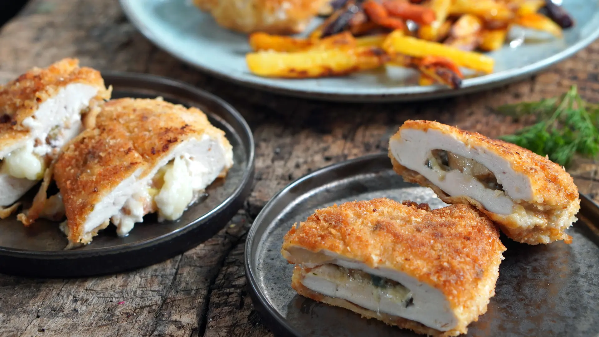 DAS! schmeckt: Hähnchen-Cordon Bleu mit bunten Pommes | ndr.de DAS! schmeckt: Hähnchen-Cordon Bleu mit bunten Pommes | ndr.de