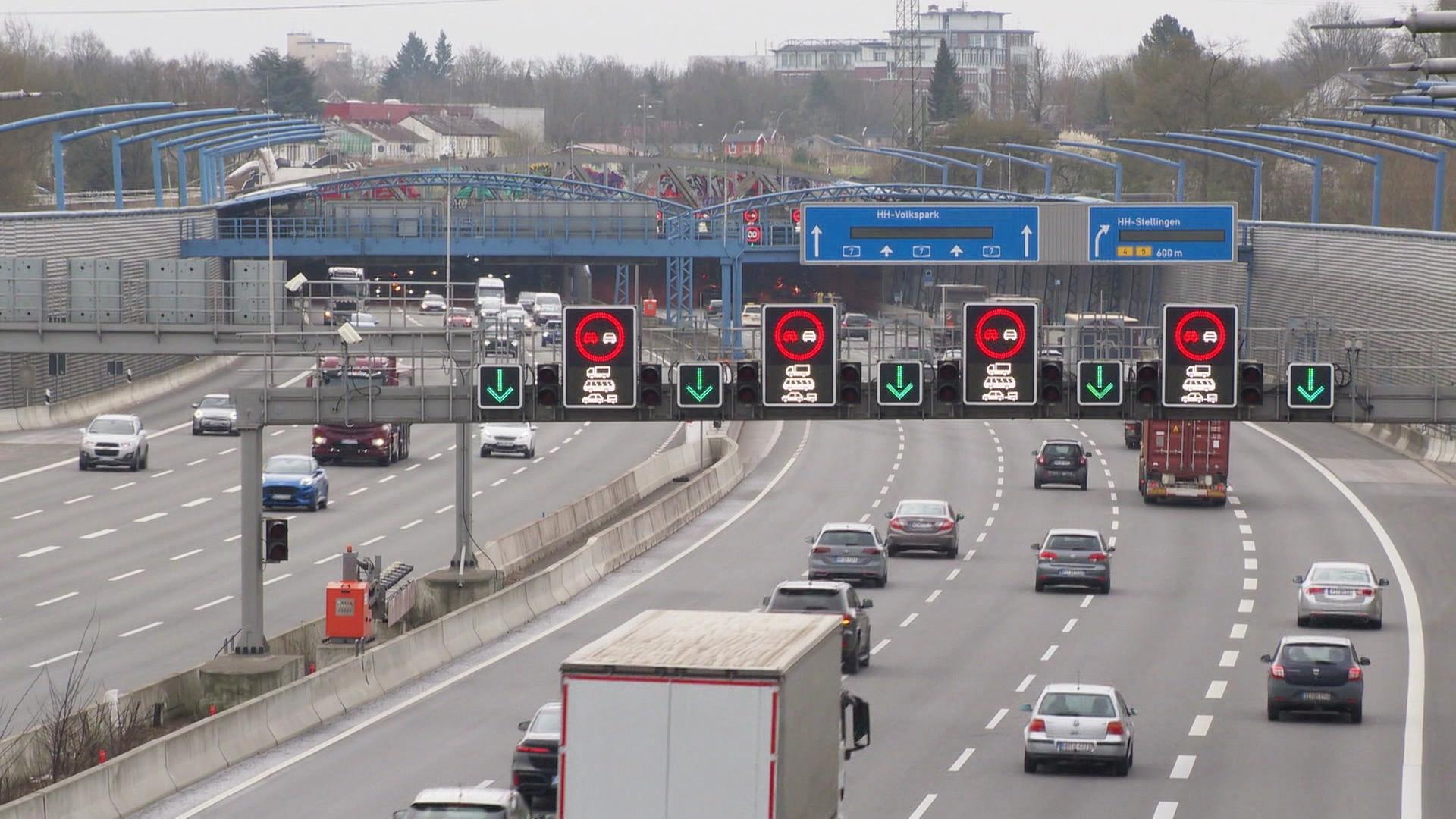 A7 und Elbtunnel in Hamburg ab heute Abend voll gesperrt