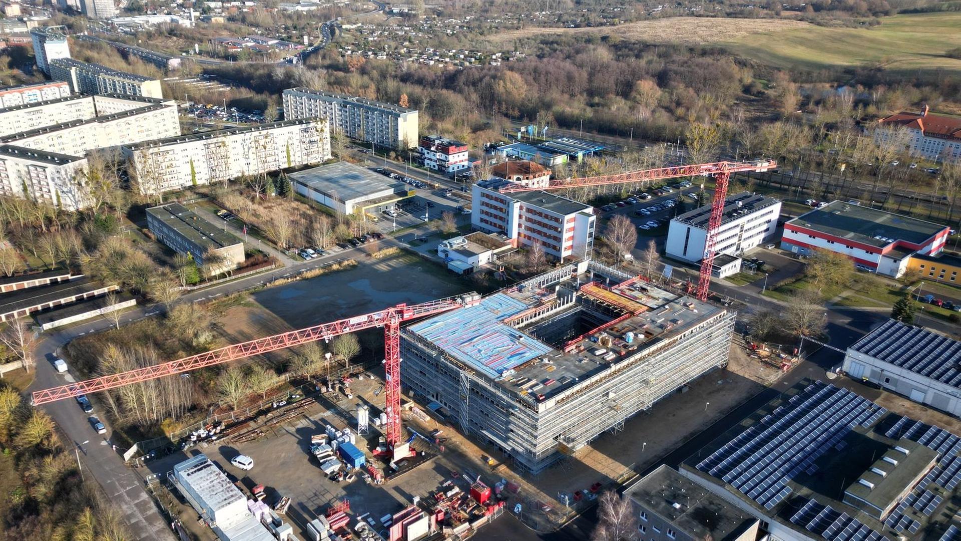 Neubrandenburg: Bau des neuen Polizeipräsidiums kommt voran