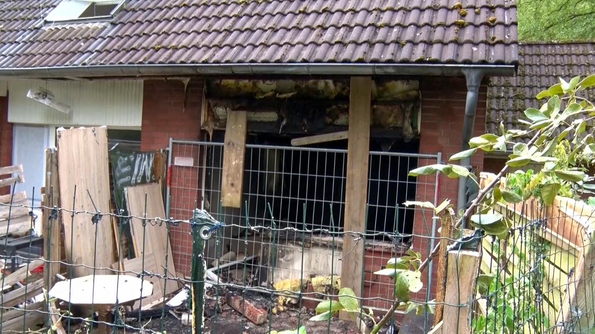 Ein stark beschädigtes Haus in Quakenbrück | Nord-West-Media TV