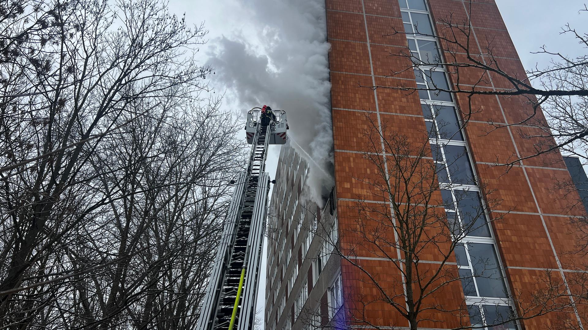 Obdachloser bei Brand verletzt